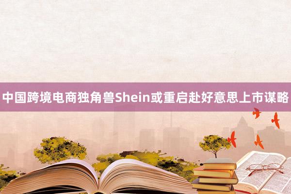 中国跨境电商独角兽Shein或重启赴好意思上市谋略
